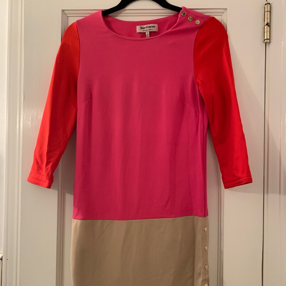 Pink Color Block Juicy Couture Dress